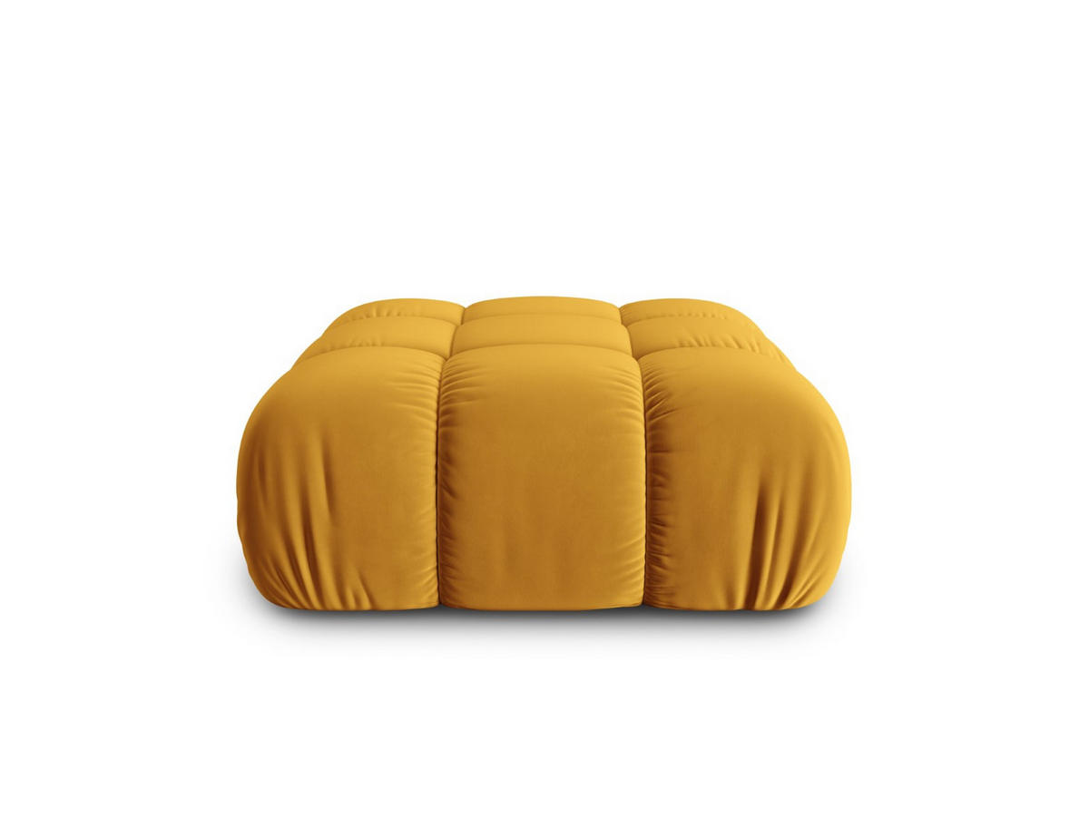 POUF Bellis aus Samt gelb - Gelb, Textil (94/39/94cm) - Micadoni