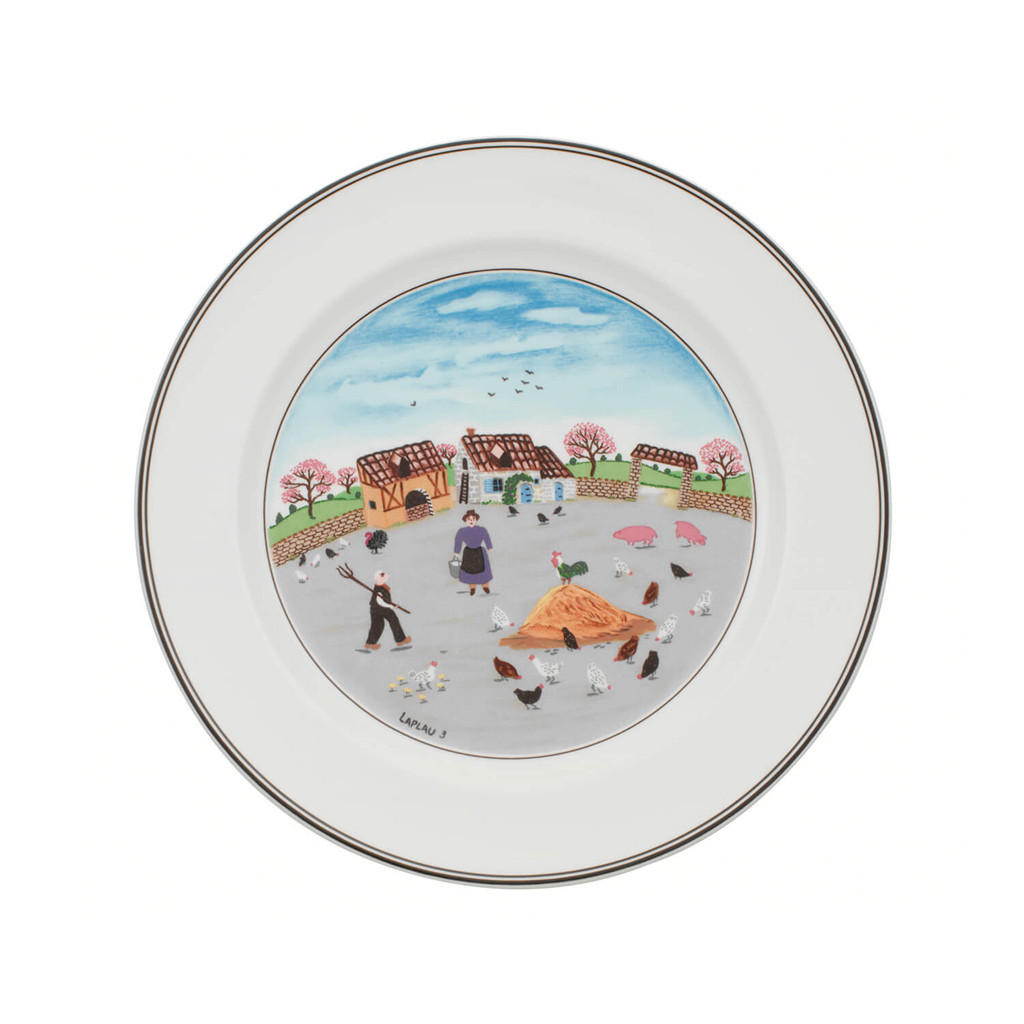 SPEISETELLER HÜHNERHOF Design Naif bunt ø 27 cm - Multicolor, Keramik (27cm) - Villeroy & Boch