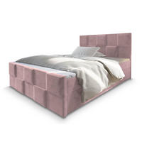 BOXBETT MONA 160x200 cm mit Matratze und Topper - Rosa - Rosa, Holz (160/200cm) - MASSENO