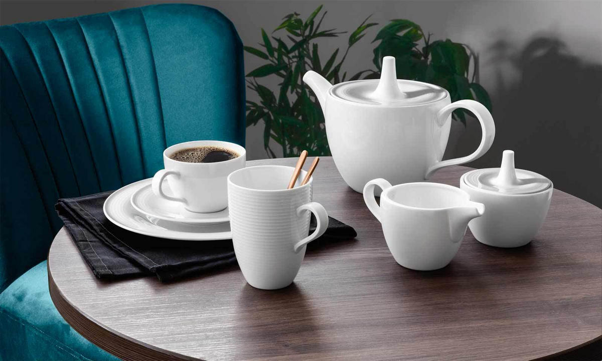 MILCH & ZUCKER SET Beat Color Glaze Weiß - Weiß, Keramik (1/1cm) - Seltmann Weiden