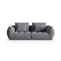 SOFA modular Bloom aus strukturiertem Stoff grau 3 Sitzplätze - Grau, Textil (106/95/232cm) - Micadoni