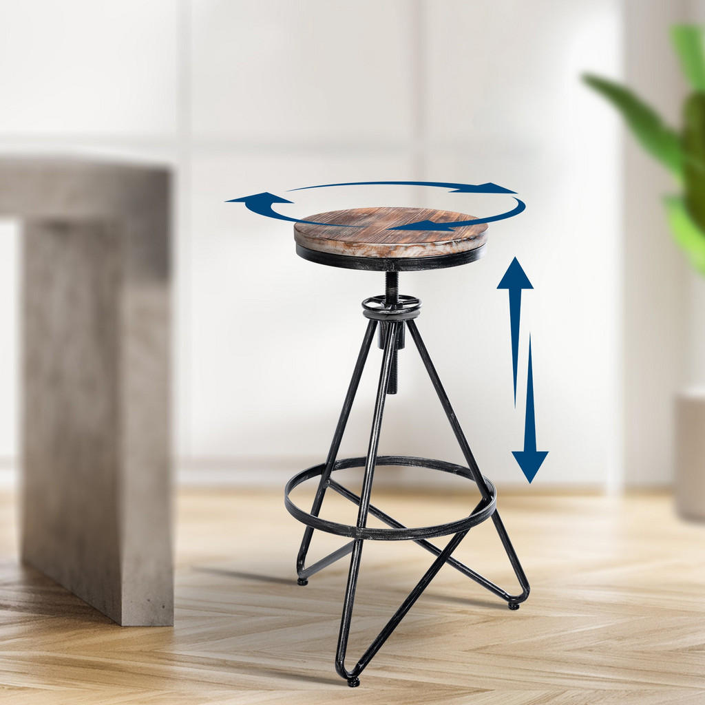 Thumbnail - CLP Barhocker, Silber, Metall, 44x67x44 cm, Esszimmer, Barmöbel, Barhocker