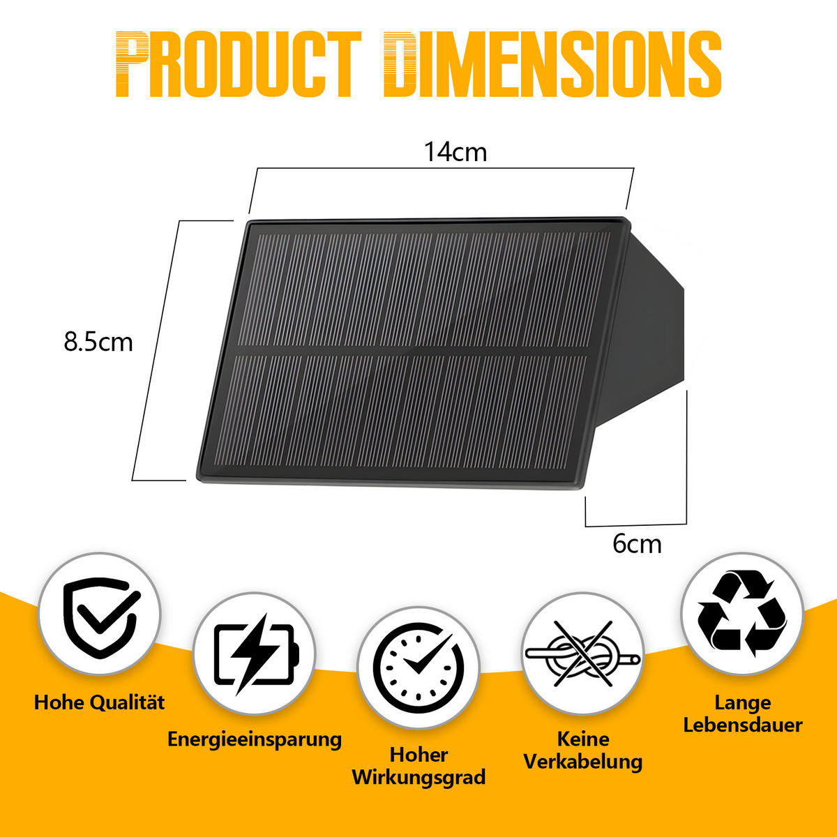 WANDLEUCHTE NYCT 8.5/7.4/14.2 cm （2er-set） - Schwarz, Metall (8.5/7.4/14.2cm) - ZMH