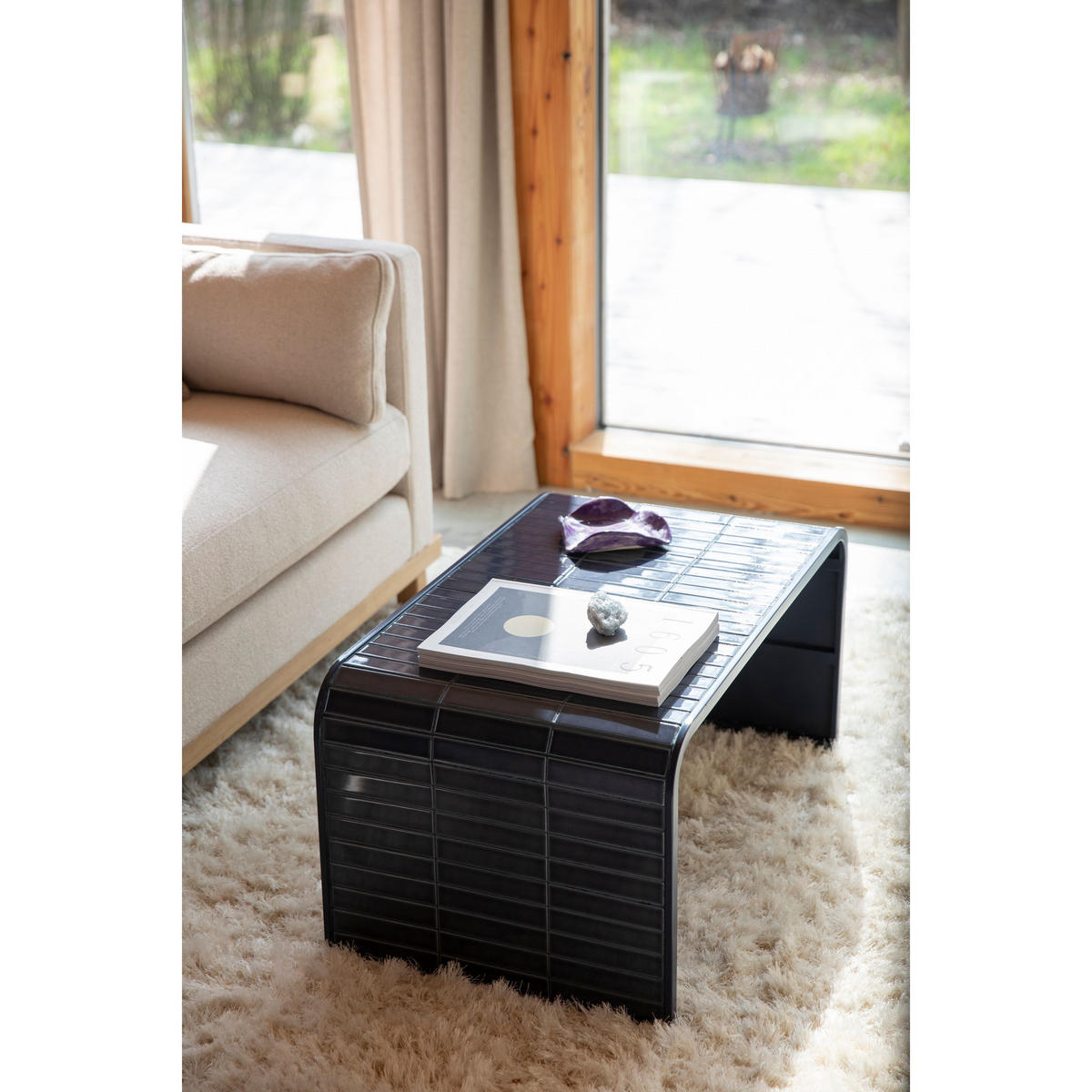 COUCHTISCH Tiles Blau - Blau, Metall (80/47/40cm) - Zuiver