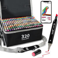 MARKER-SET 320 Farben mit App und Tasche - Multicolor, Kunststoff (27/16/34.5cm)