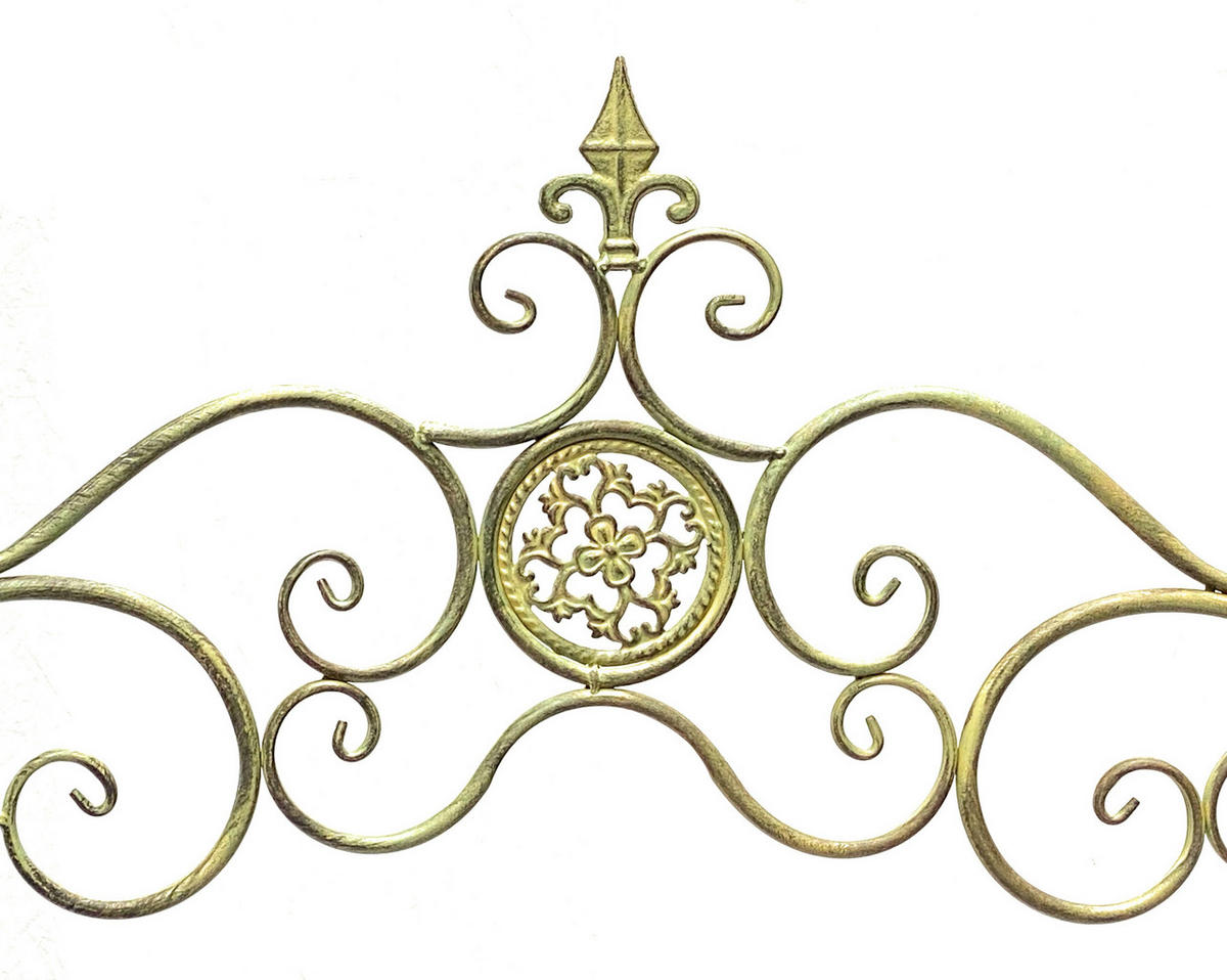 ROSENBOGEN mit Tür Wetterfest Metall Breite 130 cm Grün 93997 - Grün, Metall (130/250/40cm) - DanDiBo