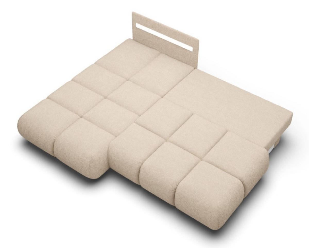 ECKSOFA Beige MILA Ausziehbar Ohne Armlehnen Links - Beige, Textil (230/177cm) - Sepro Meble