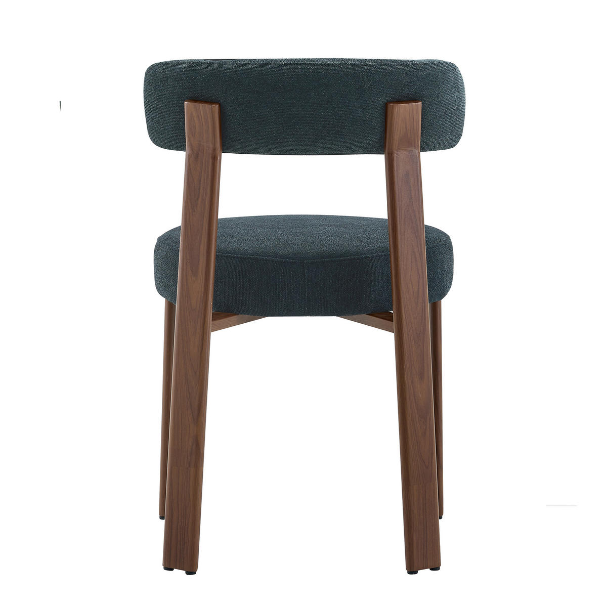 ESSZIMMERSTUHL 4ER-SET aus Stoff in Schwarz, mit ergonomischer Bügellehne - Schwarz, Textil (51.5/79/57cm) - Urban Meuble