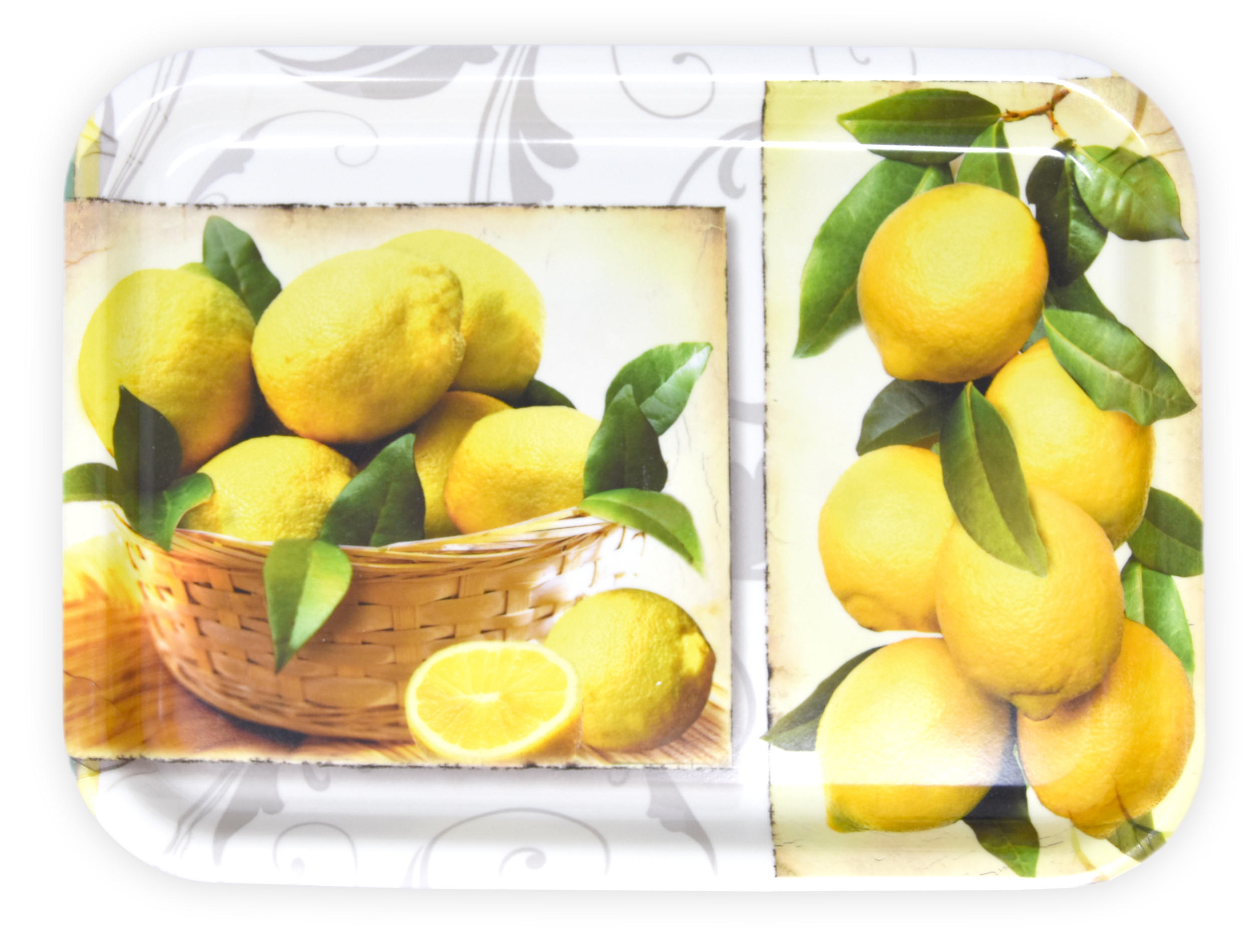 Lashuma Tablett Gelb 23x2x31 cm