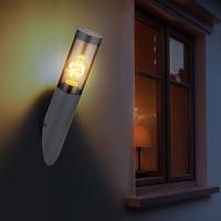 LED AUSSEN-WANDLEUCHTE Edelstahl Anthrazit - Anthrazit, Metall (7.6/40/7.6cm) - Globo Lighting