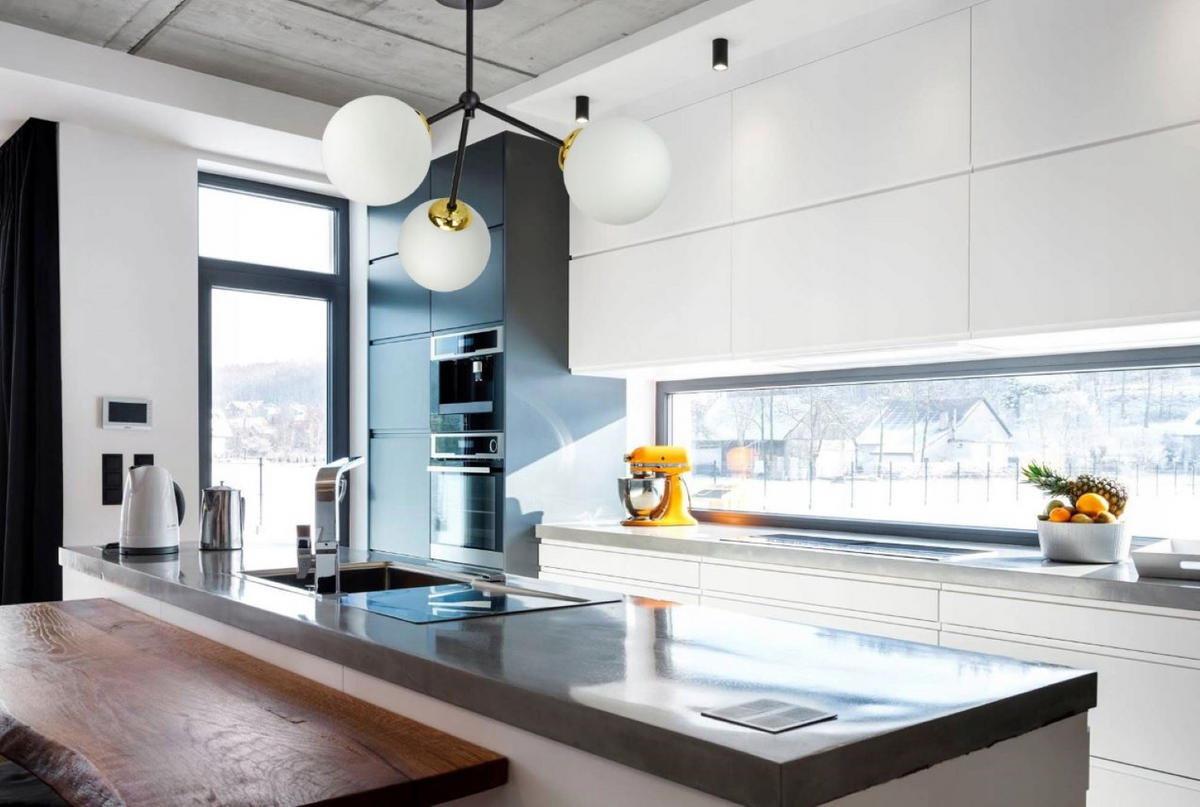 PENDELLEUCHTE Milano Spot - Goldfarben/Schwarz, Glas/Metall (45/45/40cm) - kiki design