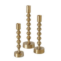 KERZENHALTER Klisko 3er-Set - Goldfarben, Metall (9/31/9cm) - Boltze Home