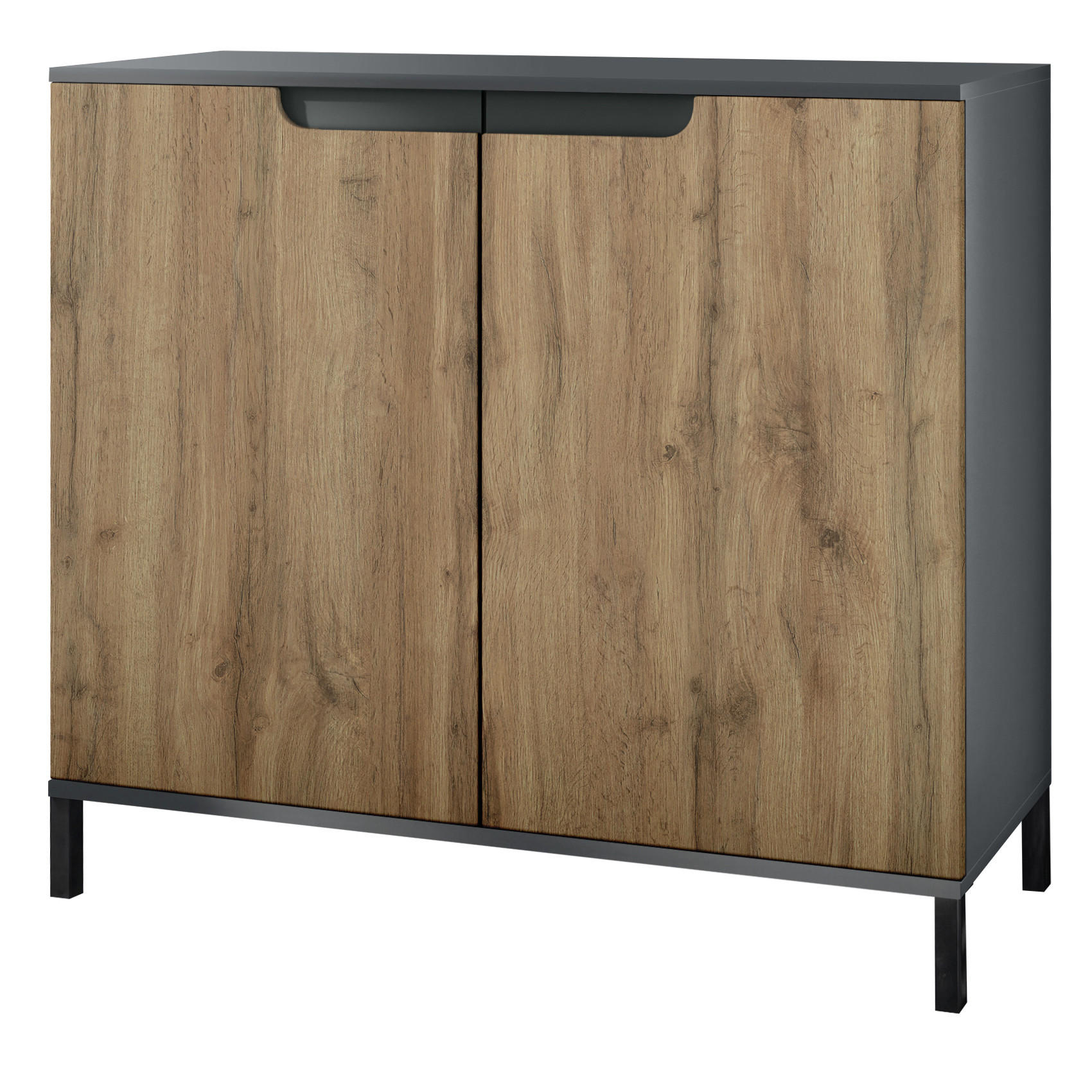KOMMODE Sylt Eiche Wotan - Eiche Wotan, Holzwerkstoff (92.5/83.5/35cm) - Vladon