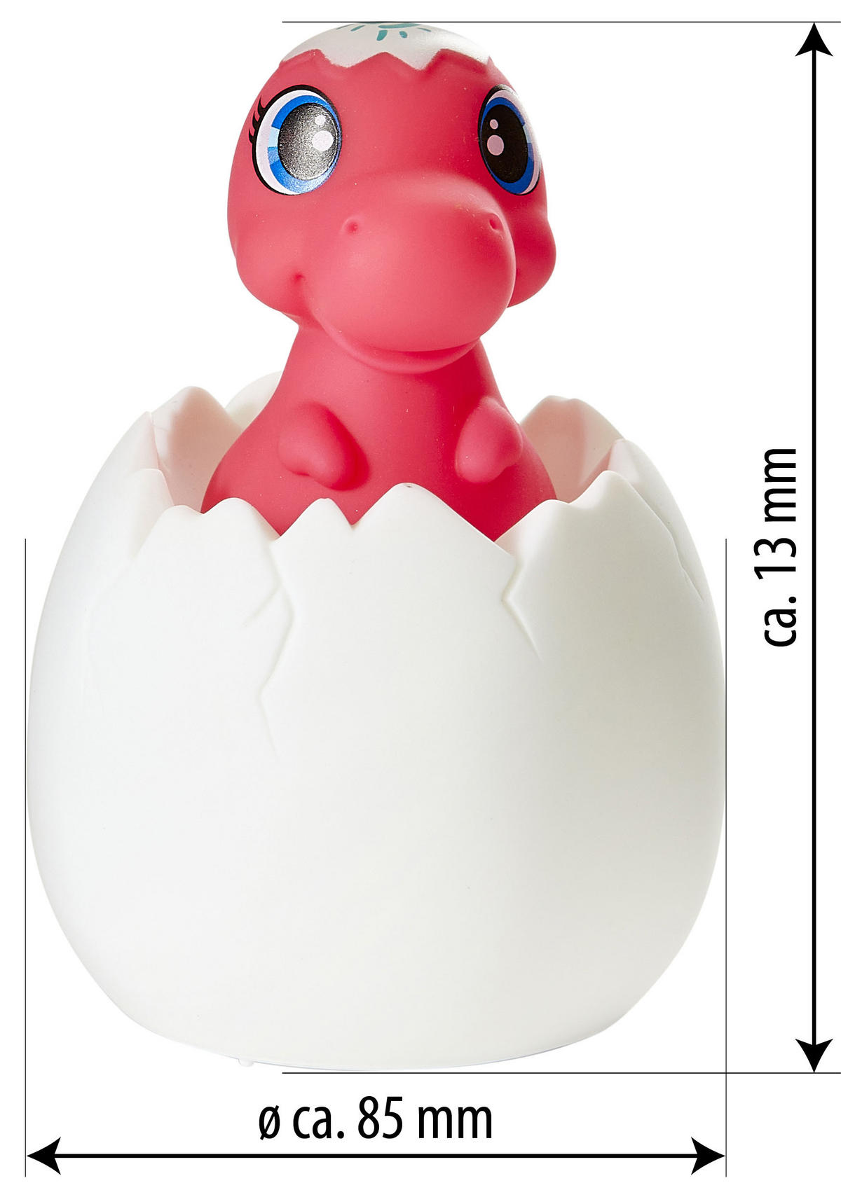 LED-AKKU-NACHTLICHT - rotes Dino-Nachtlicht mit Fernbedienung, Timerfunktion und 130 Melodien, energiesparend - Rot, Kunststoff (8.5/8.5/13cm) - Northpoint