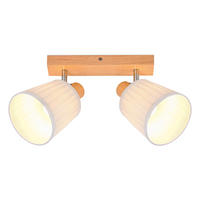 DECKENSTRAHLER Field II 30x19x25cm - Braun, Holz (30/19/25cm) - Nettlife