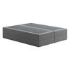 BOXSPRINGBETT mit Bonnell Matratze, 180 x 200 cm, in Grau - Grau, Naturmaterialien (180/200cm) - Home Collective