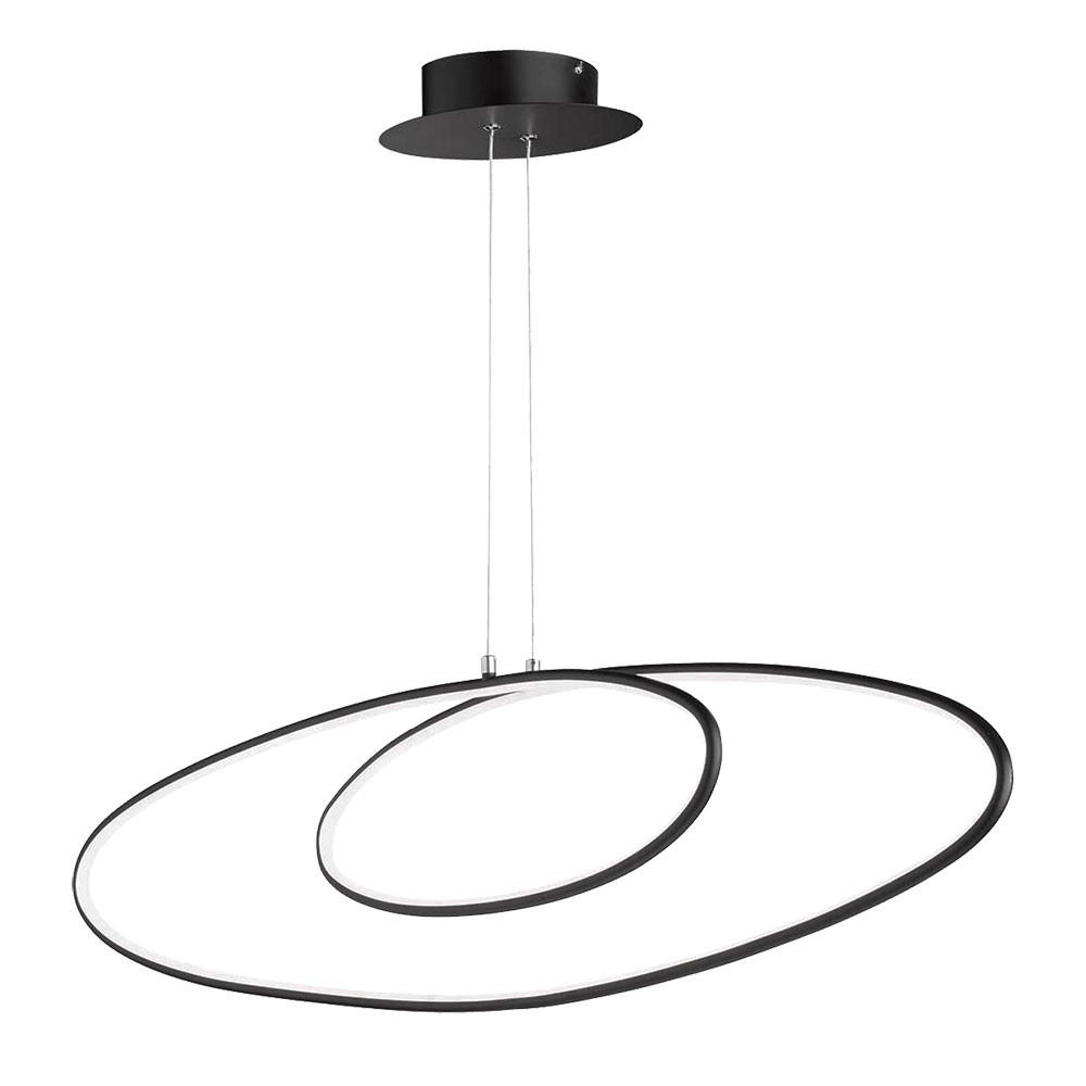 LED HÄNGELEUCHTE Metall Schwarz - Schwarz, Metall (113.5/28/150cm) - Wofi