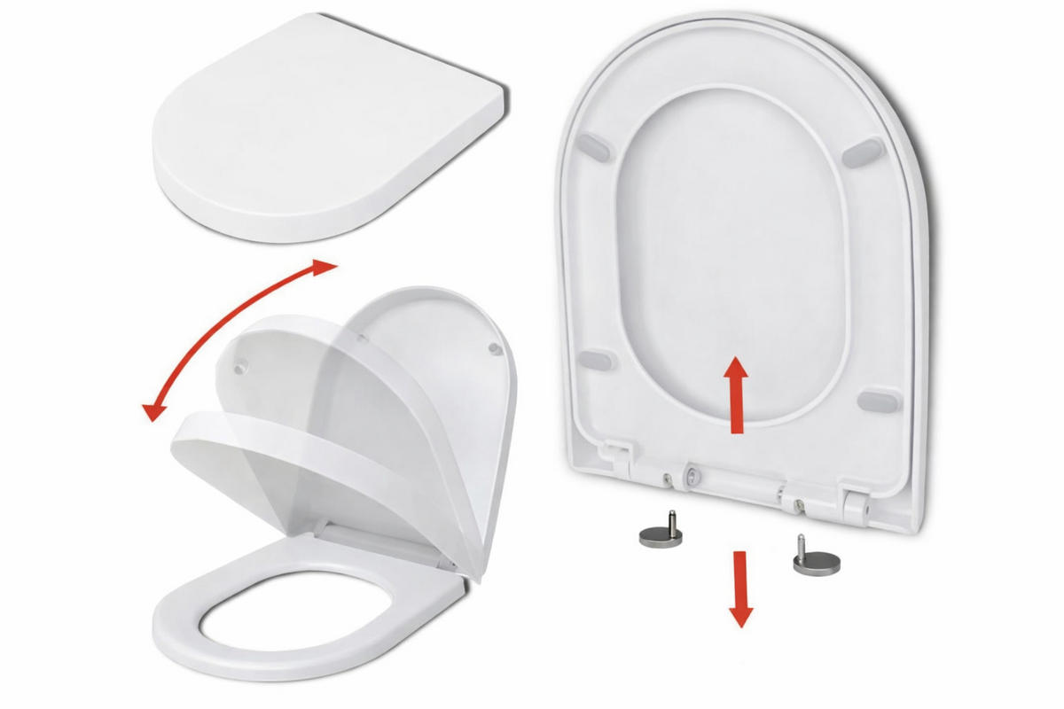 WAND-WC Rolo Weiß, Keramik, 48,5/37/35,5 cm - Weiß, Keramik (37/35.5/48.5cm) - bad land