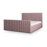 POLSTERBETT CANOVA 160x200 cm mit Bettkästen - Rosa - Rosa, Holz (160/200cm) - MASSENO