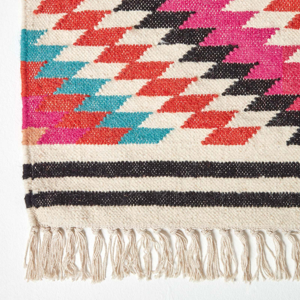 KELIM-TEPPICHLÄUFER Manila handgewebt 66/200 cm - Multicolor, Textil (66/200cm) - Homescapes
