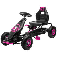 GOKART Brian Rosa verstellbar - Schwarz/Rosa, Kunststoff/Metall (58/121/61cm) - Jamb