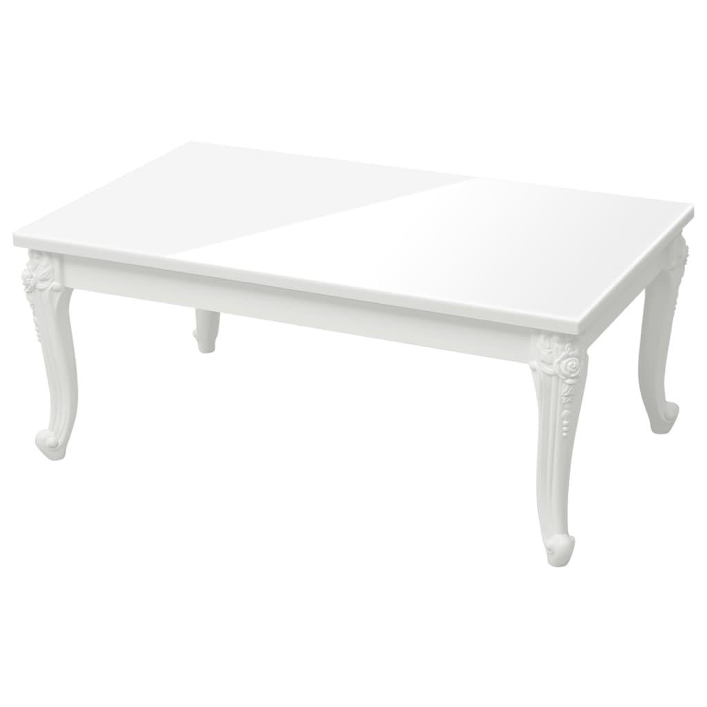 furnicato Couchtisch Weiß 50x42x100 cm