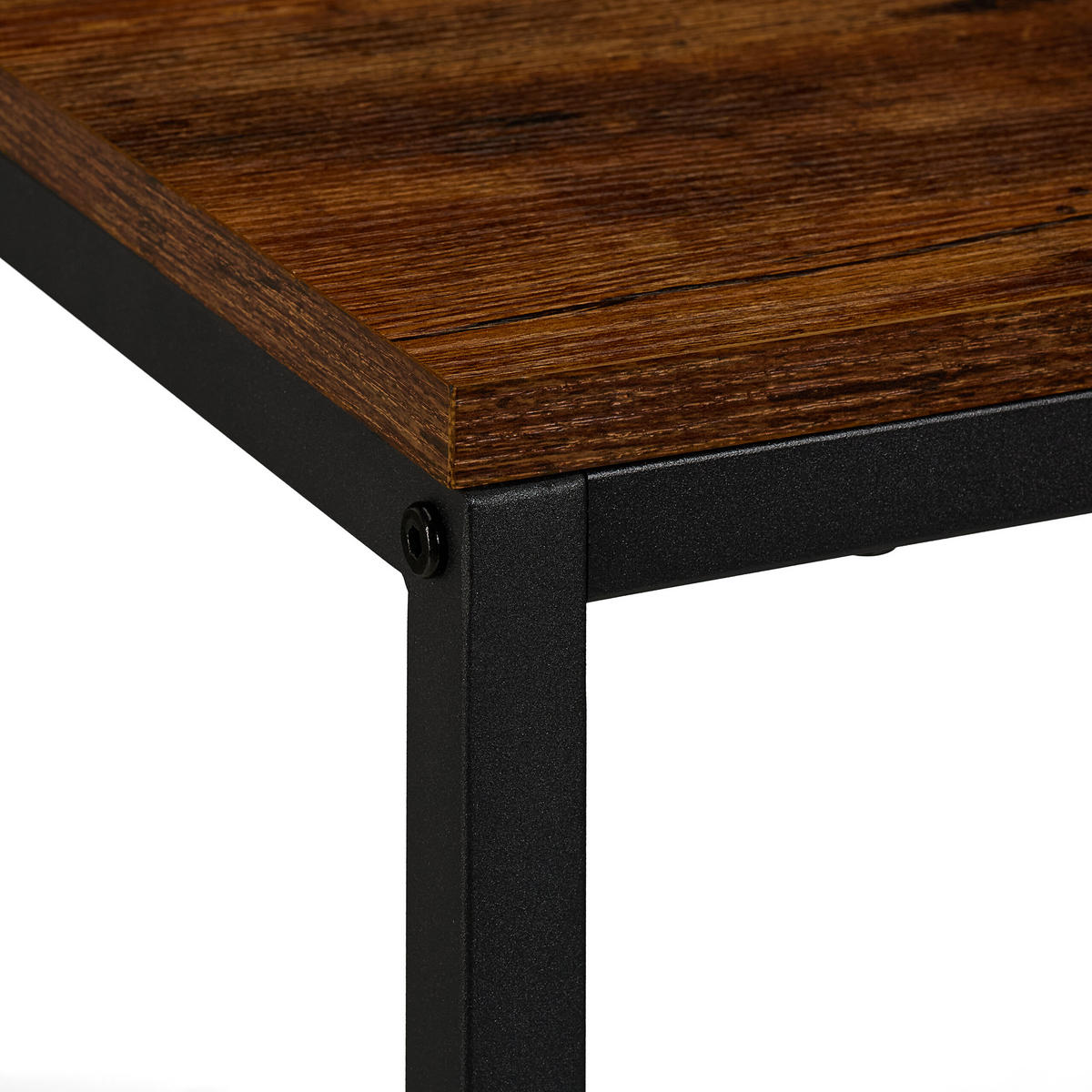 3-tlg.BARTISCH-SET - Multicolor, Holzwerkstoff/Metall (50/120/90cm) - Relaxdays