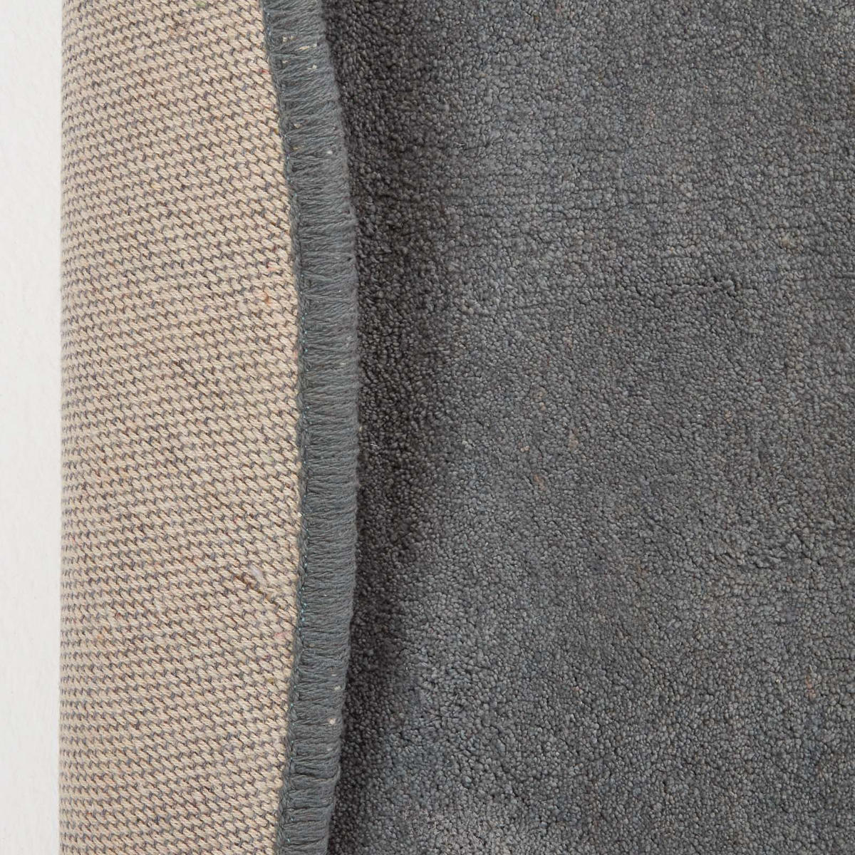 KURZFLOR-TEPPICH rund getuftet 150 cm - Grau, Textil (150/150cm) - Homescapes