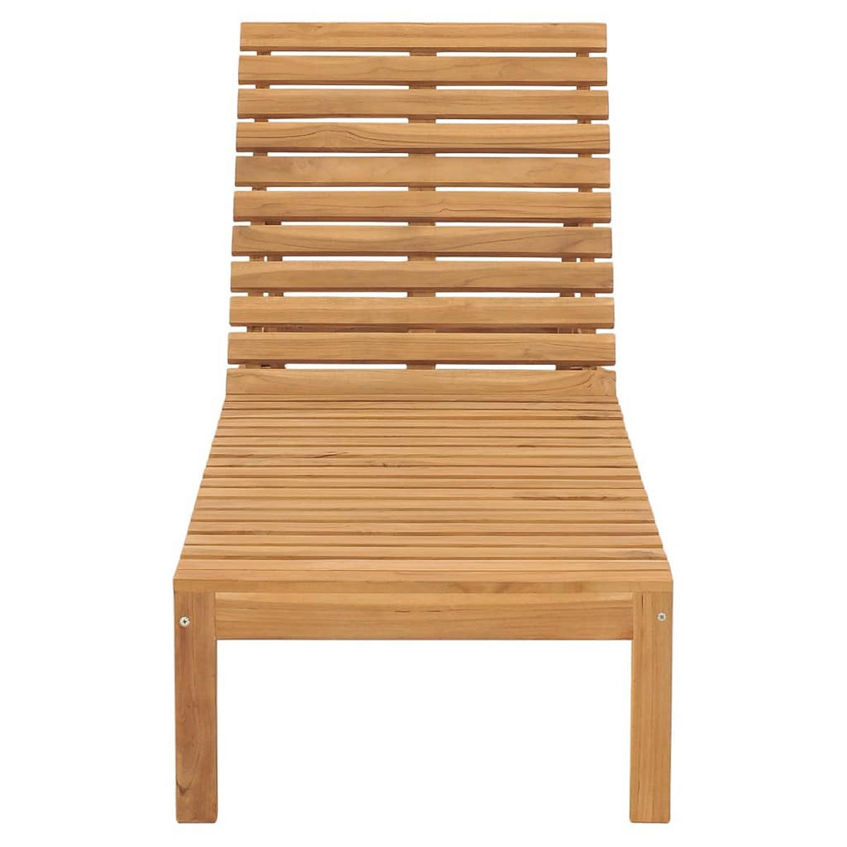 SONNENLIEGEN 2 Stk. Massivholz Teak - Braun, Holz (60/30/200cm) - furnicato