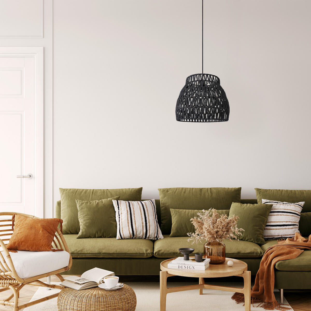 PENDELLEUCHTE Hugo Pd1 Ron - Schwarz, Metall (35/35/30.4cm) - Paco Home