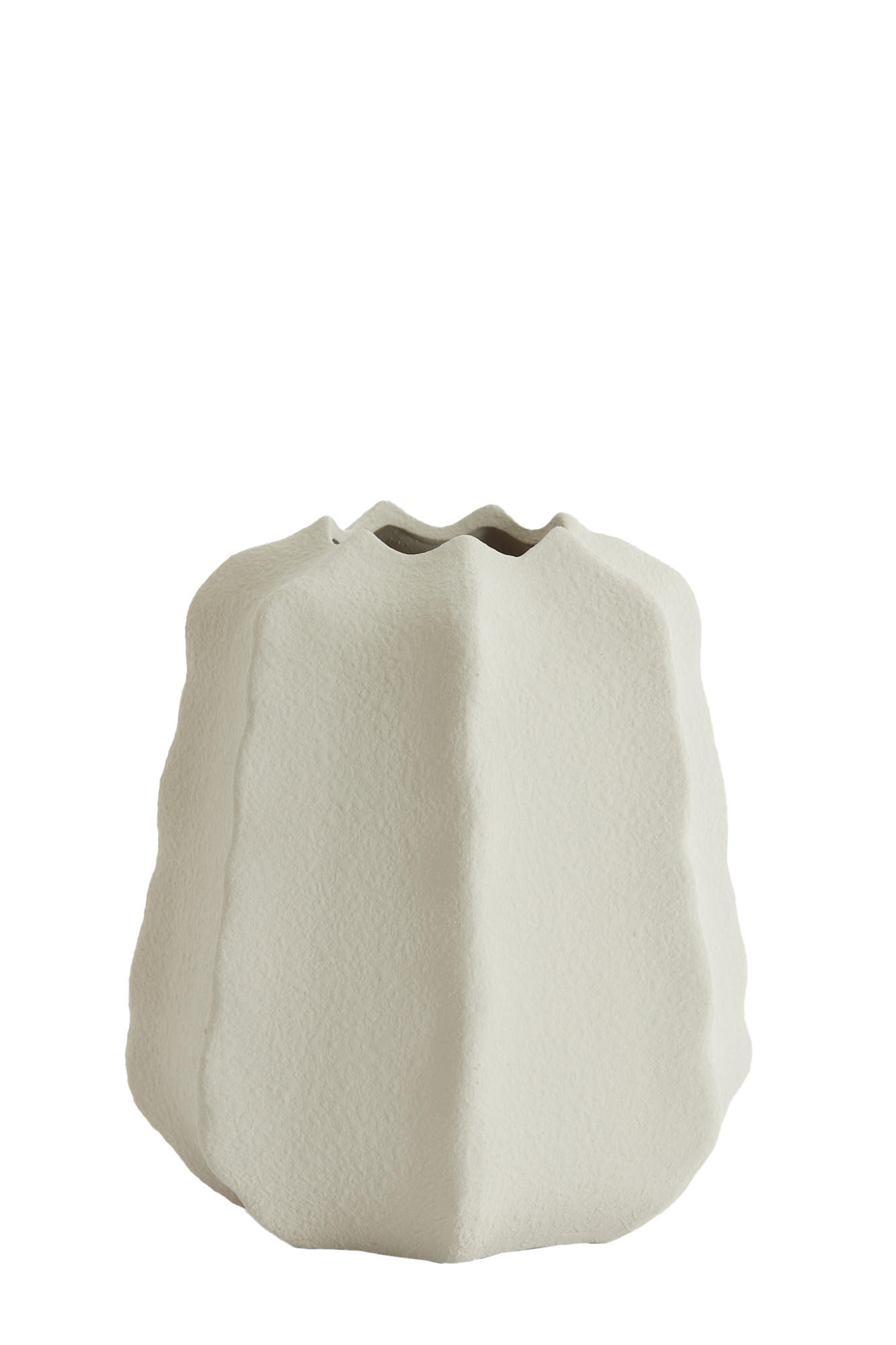 VASE Arieiro Weiß Ø22/25,5 cm - Weiß, Keramik (25.5cm) - Light & Living
