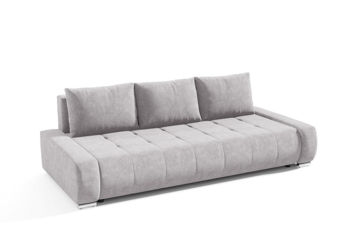 SCHLAFSOFA Vogar In Aston - Silberfarben, Holzwerkstoff/Textil (240/85/110cm) - Fun Möbel