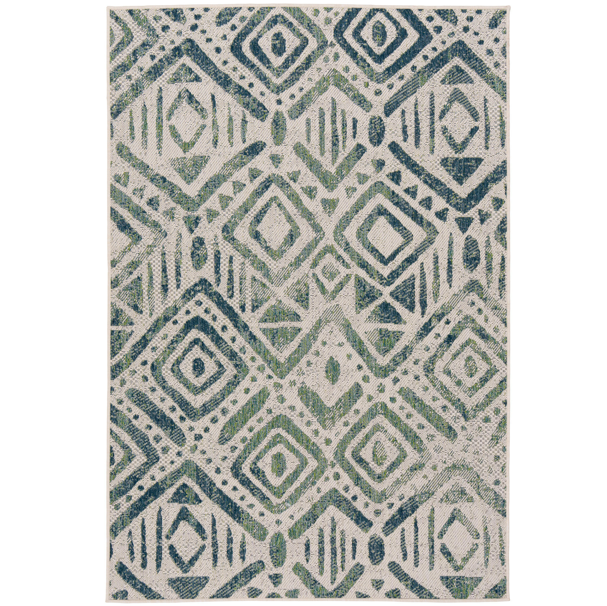 IN- UND OUTDOOR TEPPICH CARPETTO VINTAGE - Creme, Textil (120/170cm) - Pergamon