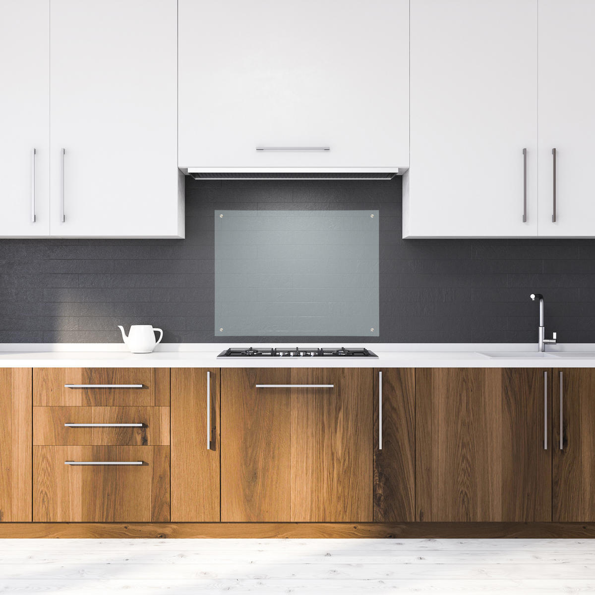 SPRITZSCHUTZ - Transparent, Glas (0.6/70/60cm) - Relaxdays