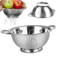 KÜCHENSIEB Silber 24 cm - Silberfarben, Metall (24cm) - Orion 