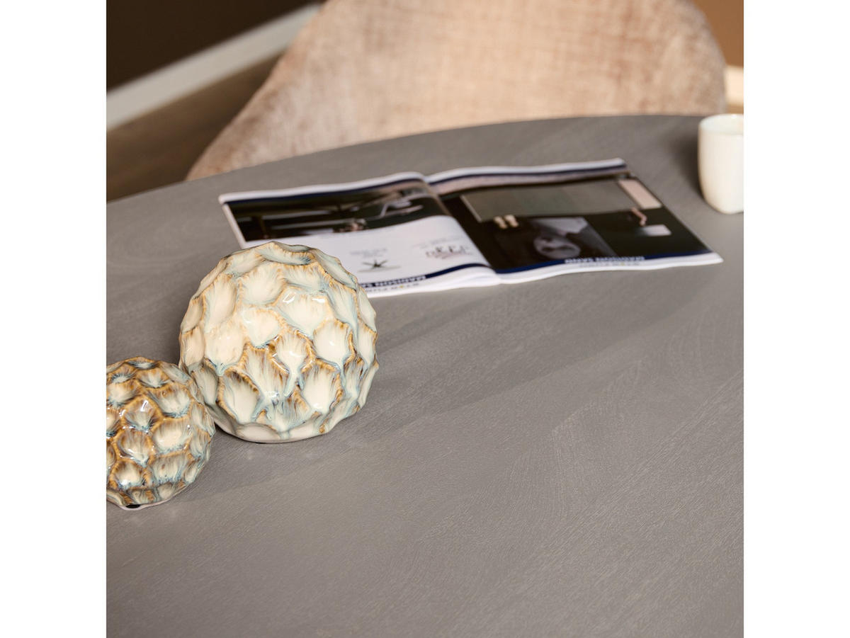 ESSTISCH Helena Oval 210 cm X 110 cm Taupe - Taupe, Holz (110/210/76cm) - Villa Möbel