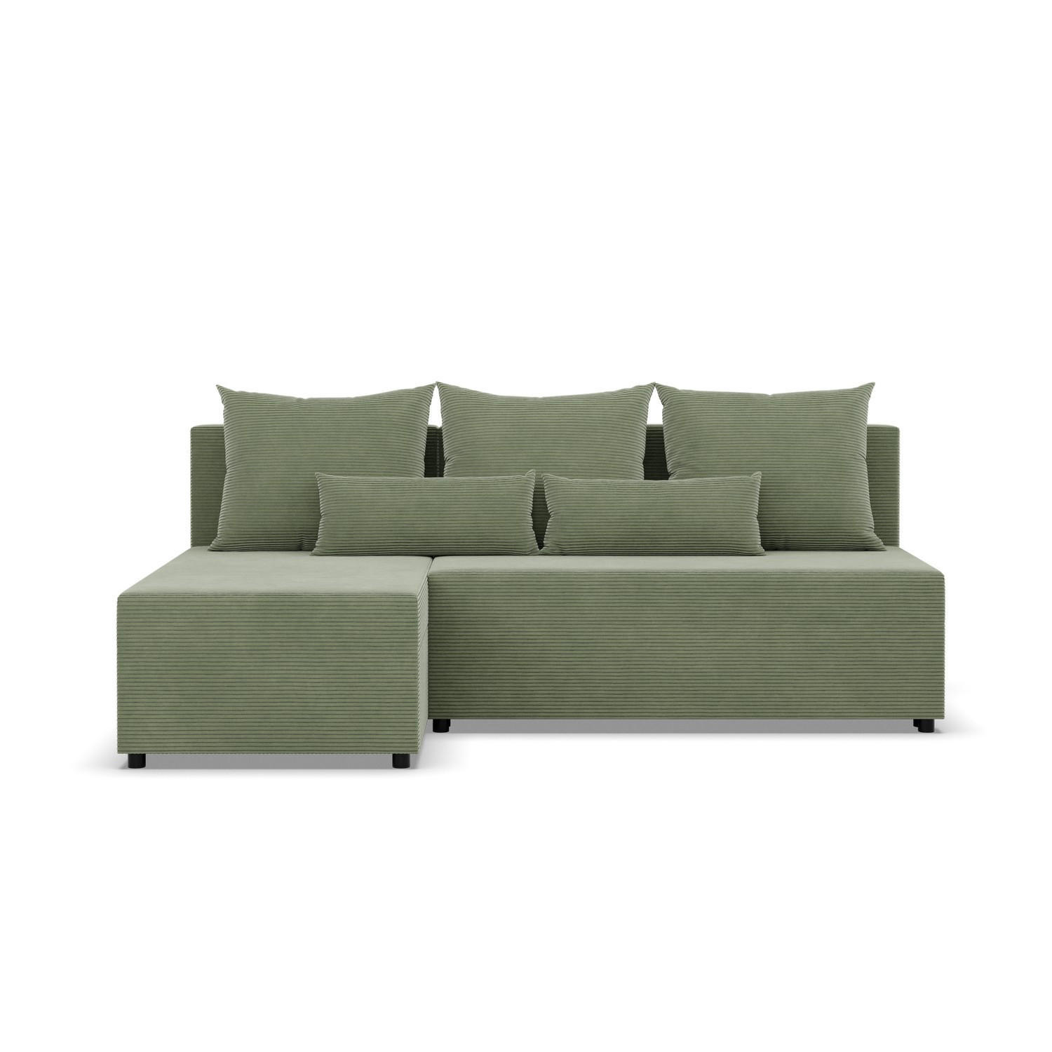 ECKSOFA MIT SCHLAFFUNKTION FERMO BONELL Grün - Grün, Textil (137/201cm) - Mebligo
