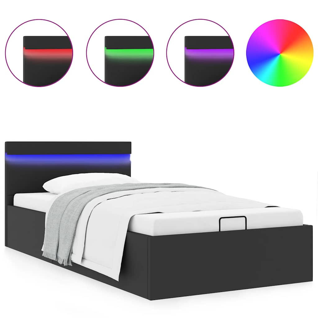 METALLBETT Janning 97/212 cm - Schwarz, Metall (90/200cm) - Nettlife
