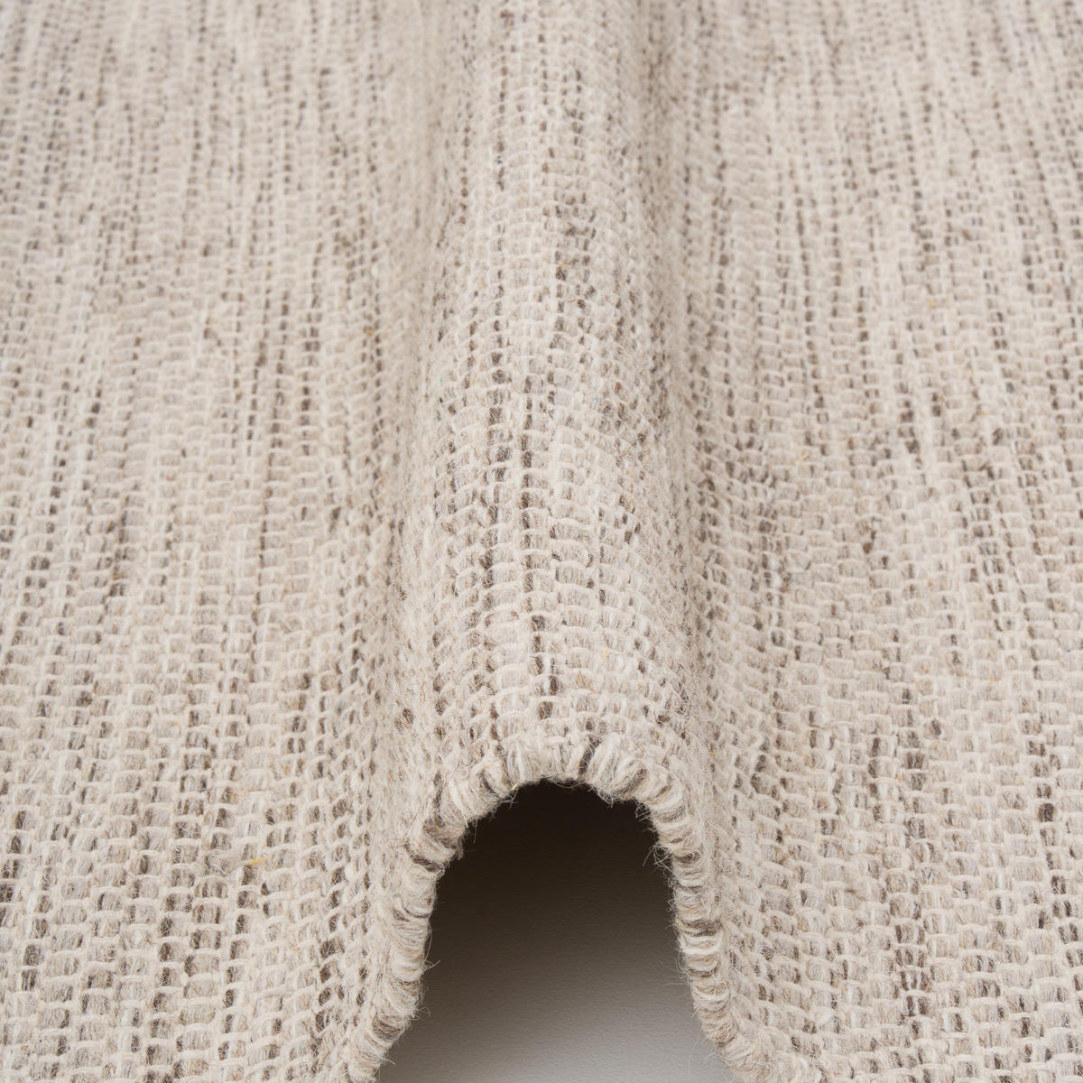 NATUR TEPPICH WOLLE KIRUNA - Taupe, Naturmaterialen (140/200cm) - Pergamon