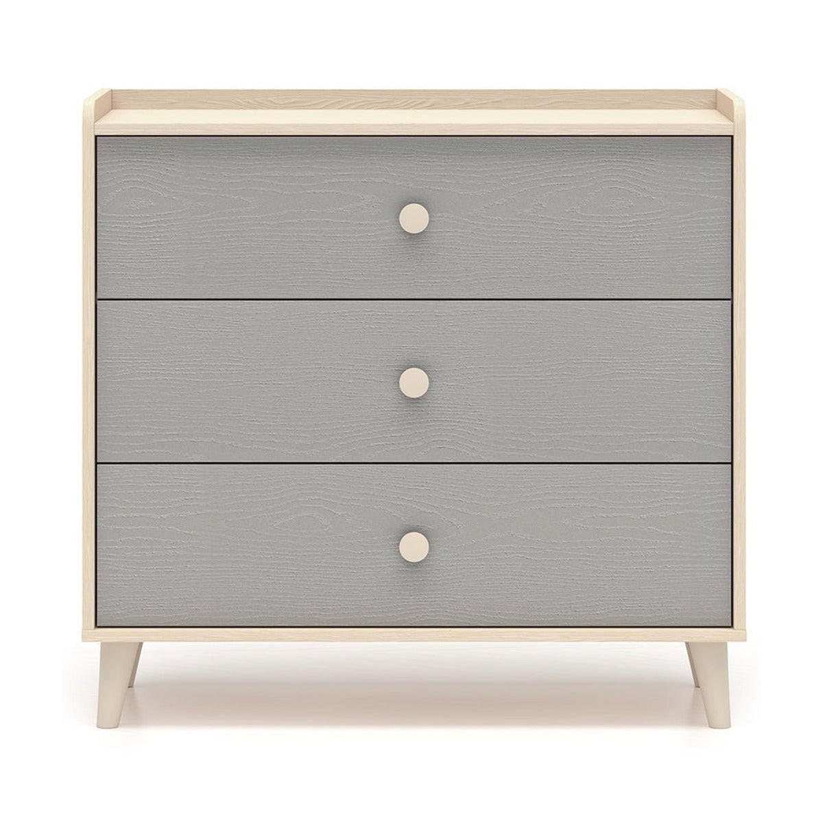 KOMMODE – 90 cm – Mevel – Grau - Grau, Holzwerkstoff (90/85/40cm) - hi-markt