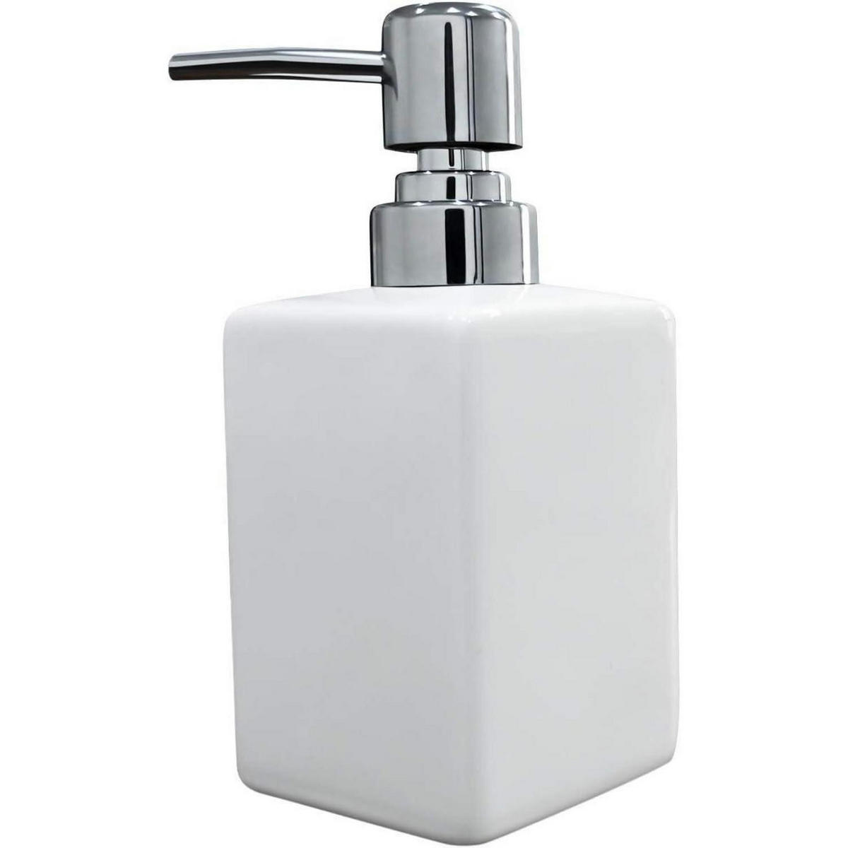 SEIFENSPENDER Keramik Weiß 320 ml - Weiß, Keramik (6.5/16/6.5cm)