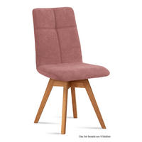 ESSZIMMERSTUHL drehbar (8er-Set) Dorea 47x92x60 Eiche geölt/Rosewood - Eichefarben/Dunkelrosa, Kunststoff (60/92/47cm) - 58aufmkessel