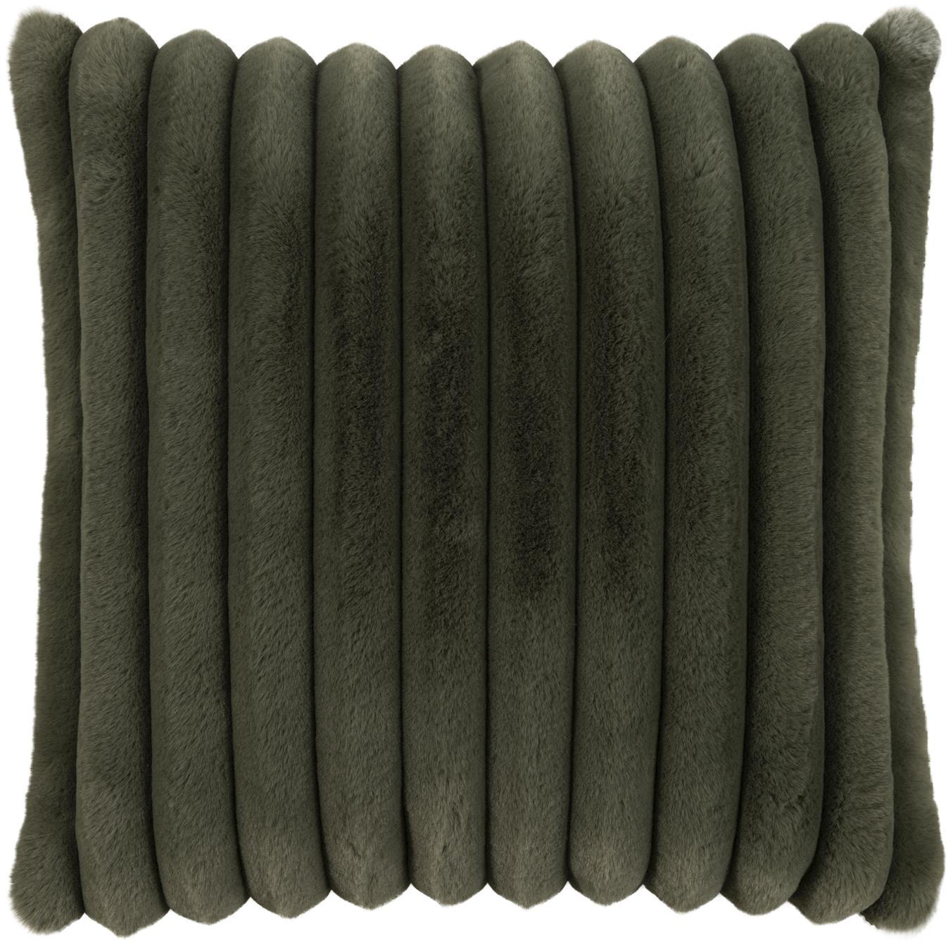 KISSENHÜLLE Raya Streifen Look salbei - Salbeigrün, Textil (45/45cm) - Magma Heimtexx