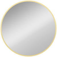 WANDSPIEGEL Aluminiumlegierung Glas Gold - Goldfarben, Metall (1/61/61cm) - HOMCOM