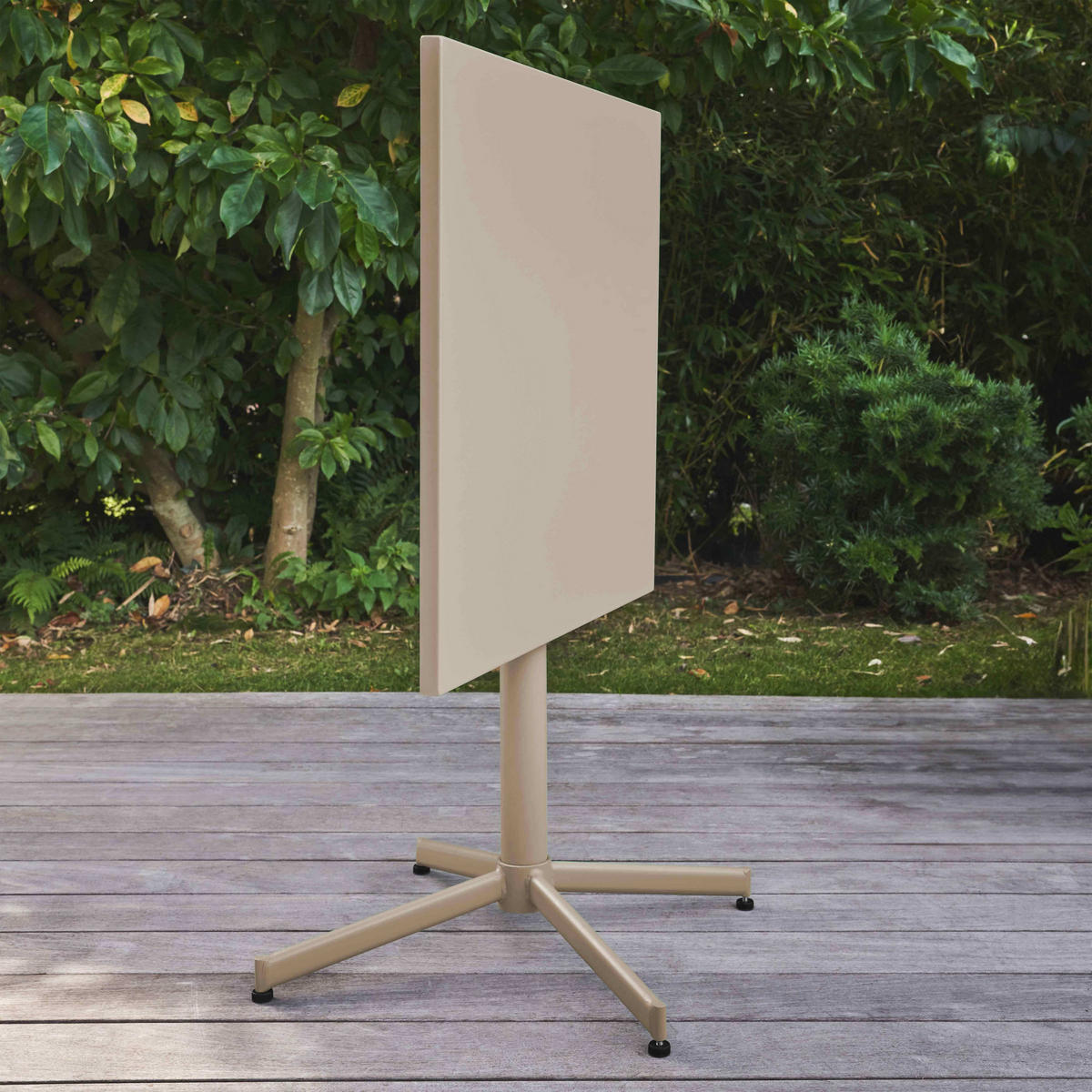 GARTENTISCH , klappbar, Taupe - Taupe, Metall (70/70/72cm) - Oviala