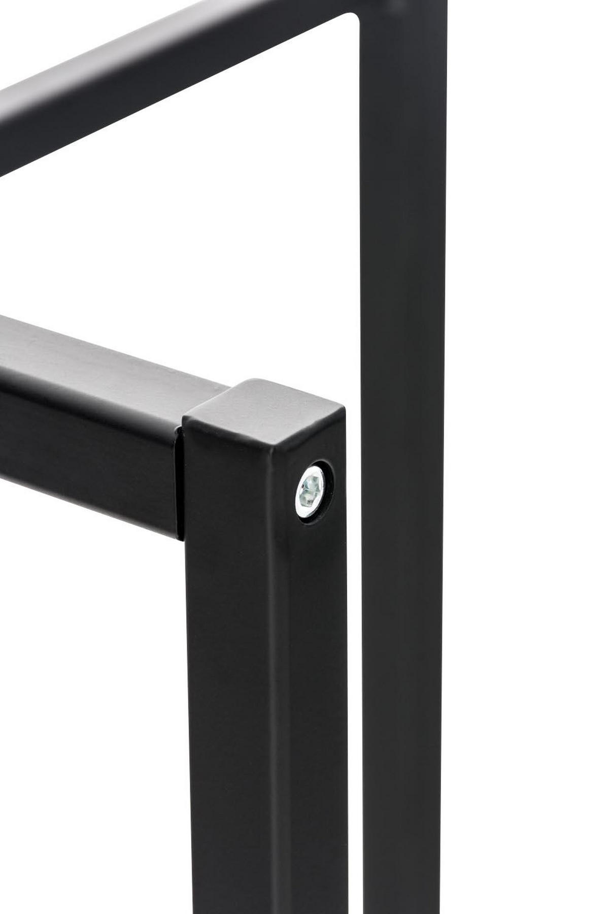KASTENSTÄNDER Metall schwarz - Schwarz, Metall (47/75/31cm) - CLP