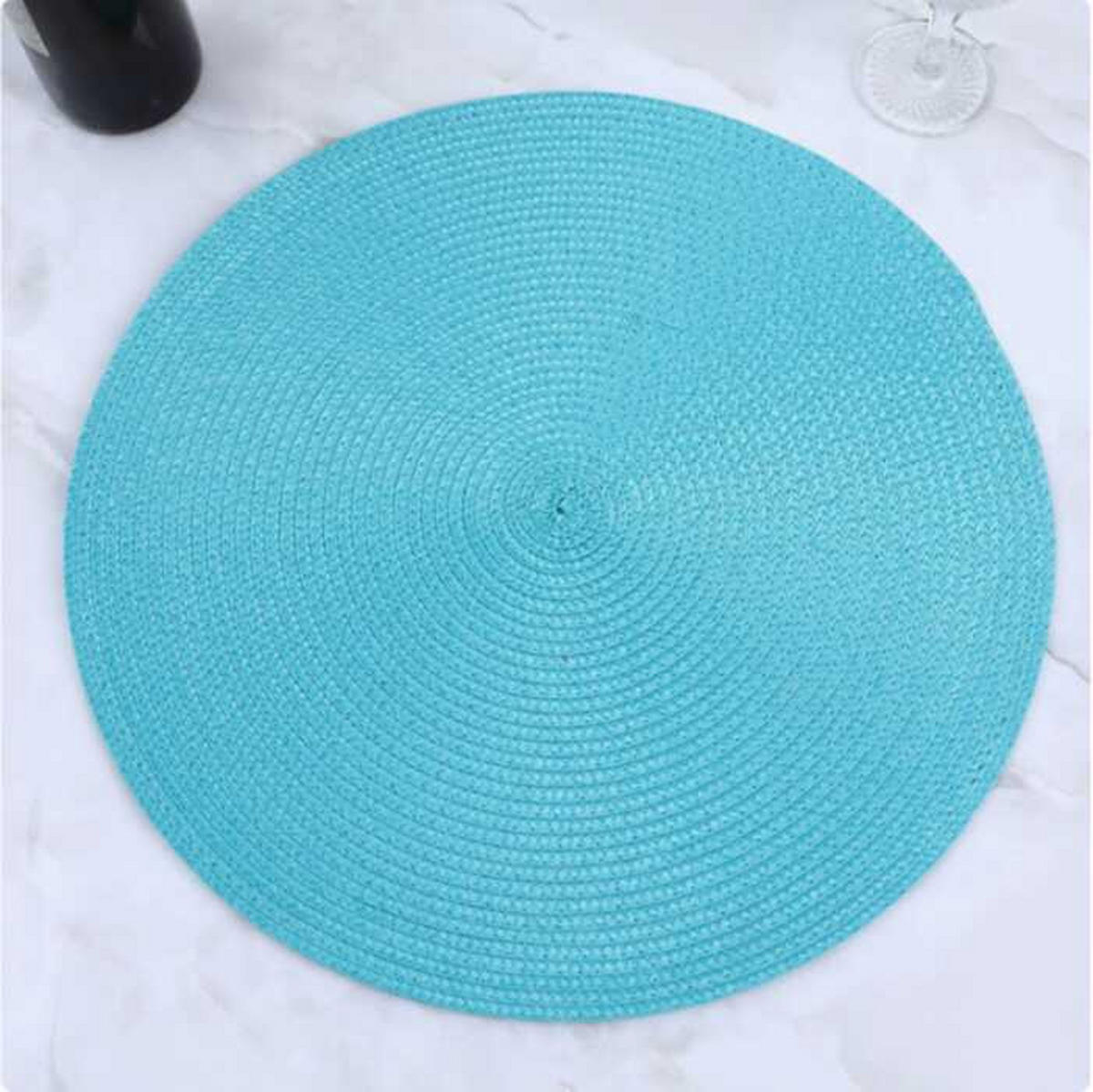 PLATZSET 8-teilig – 38 x 38 cm - Hellblau - Hellblau, Kunststoff (38/38cm)
