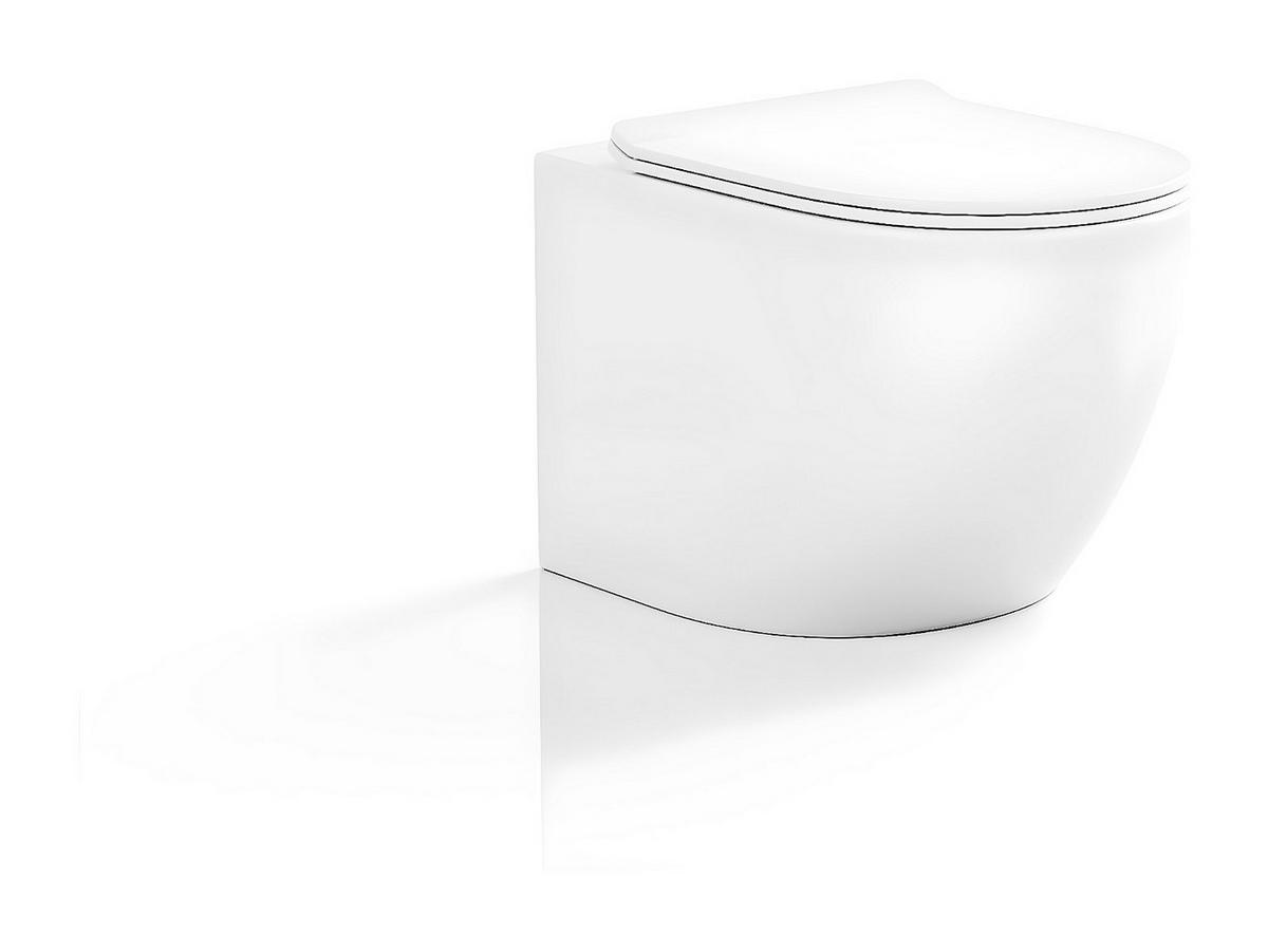 HÄNGE WC - 36 cm x 53.5 cm - keramik - weiß Javoine - Weiß, Keramik (36/36/53.5cm) - Vente-Unique