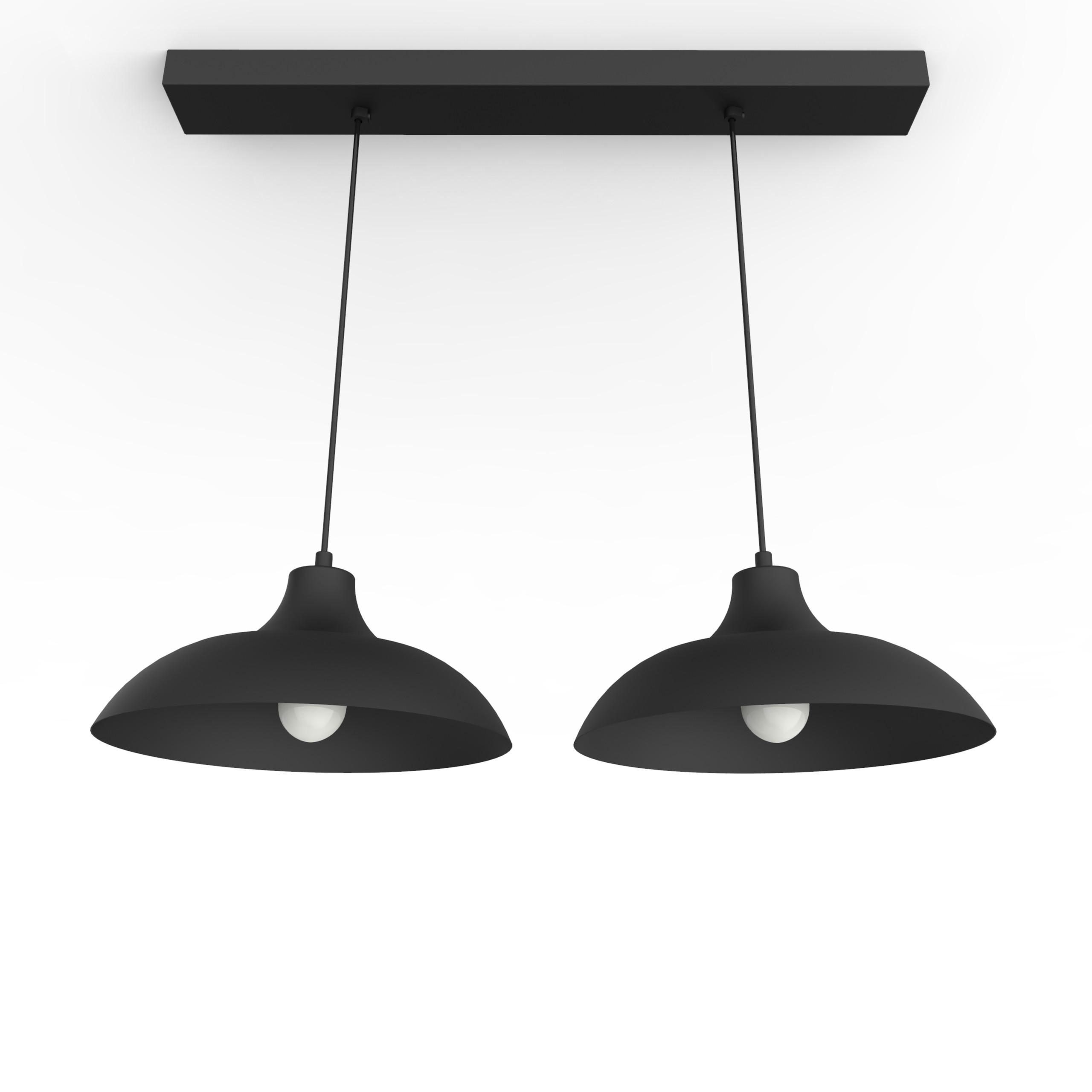 HÄNGELEUCHTE - Schwarz, Metall (30/30/15cm) - Lumicom