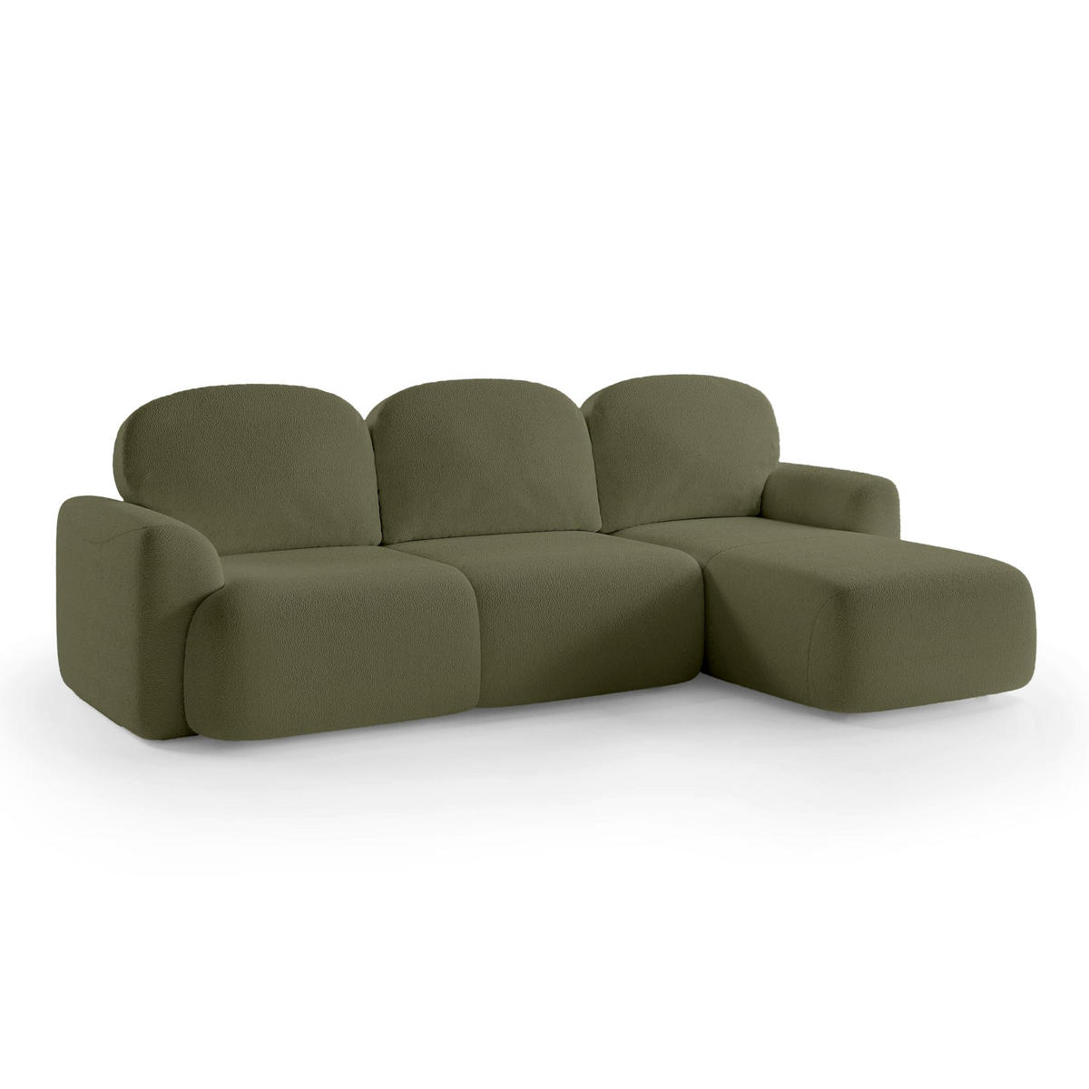 ECKSOFA Bulu Goldfarben - Goldfarben, Textil (260/95/163cm) - Pillovely